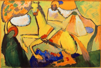 Esquisse (Cavalier) - Wassily Kandinsky